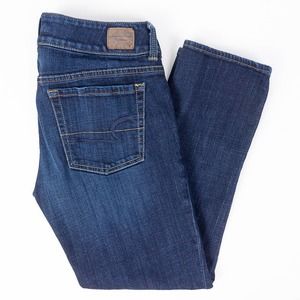 American Eagle Artist Crop Stretch Womens Jeans Dark Wash Size 6 Reg